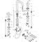 3-L Waschtischarmatur 170 AXOR CITTERIO DN 15 m Hebelgr u Ros. m Al 140mm bru re