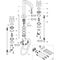 3-L Waschtischarmatur 170 AXOR CITTERIO DN 15 m Kreuzgr u Ros. m Al 140mm bru bl