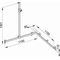 Keuco Duschhandlauf AXESS links silber-eloxiert 1140/1140/1300mm