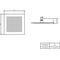 V&B Regenbrause UNIVERSAL SHOWERS 250x250x56mm, Deckenmontage, eckig chrom