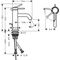 HG Einhebel-Waschtischmischer Tecturis S ComfortZone 80 m Zugst. CoolStart ma-sw