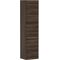 HG Hochschrank Xelu Q 1650x400x350mm NB dunkel Griff chrom