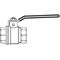 OV Hebelgriff-Kugelhahn Optibal PN 16, Messing, vernickelt DN 8, 1/4Zoll IG