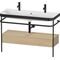 Duravit Waschtischset HAPPY D.2 PLUS 1175x490mm e HL nordic weiß seidenmatt