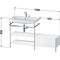 Duravit Waschtischset HAPPY D.2 PLUS 1400x490mm 2 HL nordic weiß seidenmatt