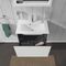Duravit Waschtischunterbau L-CUBE 620x391mm 1 Ausz. we hgl ES NB mitte