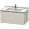 Duravit Waschtischunterbau L-CUBE 820x469mm 1 Ausz. we hgl La ES Ah mitte