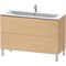 Duravit Waschtischunterbau L-CUBE 1220x481mm 2 Au we hgl ES Nussbaum mitte