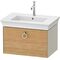 Duravit Waschtischunterbau WHITE TULIP 684x410mm 1 Ausz. we sdm ES Eiche mitte