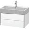 Duravit Waschtischunterbau XSQUARE 784x397x460mm 2 Schubk we ma ES Ah mitte
