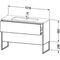 Duravit Waschtischunterbau XSQUARE 1210x732x478mm 2 Au we hgl ES Ah mitte