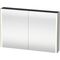 Duravit Spiegelschrank XSQUARE 1200x800x156mm 27 W No weiß seidenmatt