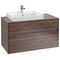V&B Waschtischunterschrank COLLARO 100x54,8x50cm WT li m LED-B. Arizona Oak