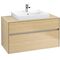 V&B Waschtischunterschrank COLLARO 100x54,8x50cm WT mttg m LED-B. No Oak