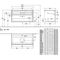 V&B Waschtischunterschrank COLLARO 100x54,8x50cm WT mttg m LED-B. glos. w
