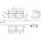 V&B Waschtischunterschrank COLLARO 120x54,8x50cm WT li White Wood