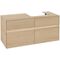 V&B Waschtischunterschrank COLLARO 120x54,8x50cm WT re m LED-B. Nordic Oak