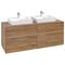 V&B Waschtischunterschrank COLLARO 140x54,8x50cm m LED-B. Kansas Oak