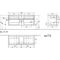 V&B Waschtischunterschrank COLLARO 140x54,8x50cm WT mttg Soft Grey