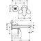 HG 2-Loch Waschtischarmatur Rebris S UP f Wandmontage mit Auslauf 205mm chrom