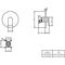 V&B Fertigmontageset O.NOVO EH-Brauseb 170x170x41mm chrom