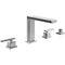 V&B 4-Loch-Wannenbatterie METTLACH 616x170x247mm, eckig chrom