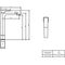 VB EH-WT-Arm. erh Archit.Square 50x306x 211mm PO-Ablgarn. BrushedNickelMatt