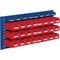 Sichtlagerkastenset H450xB1000xT250mm STA/PE blau+rot 24xGr.7 rot/8xGr.8blau