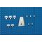Werkzeughaltersortiment 11-tlg.verz.f.Lochplatten 5Haken/5 Doppelhaken/1Hal.BOTT