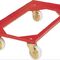 Kistenroller Trgf.250kg Polymer-Bereifung L605xB405mm ABS-Ku.rot