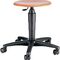 Drehhocker m.Rollen Buche natur Sitz-H.420-550mm TOPSTAR