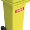Müllgroßbehälter 80l HDPE gelb fahrbar,n.EN 840 SULO