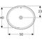 Geberit Unterbauwaschtisch VariForm ov 560x460mm o HL mit Überlauf weiß KT