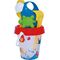 Sandgarnitur transp.Gießer 6-tlg,16cm#
