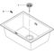 Grohe Kompositspüle K700U 610x460mm granit grau