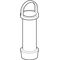 Geberit Standrohr 100mm, passend zu 521321 verchromt