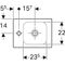 Geberit Handwaschbecken iCon 380x280mm o ÜL mit Hahnloch links weiß