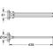 Grohe Handtuchhalter ESSENTIALS 2-armig schwb 439mm chr