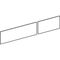 GE VariForm Set Schubl.-Front für US für WT, mit 2 Schubladen B=135cm, lava
