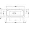 Duravit Whirlwanne QATEGO 180x80 m 2 RS Combi-System E weiß
