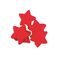 TCM FX Slowfall Konfetti Sterne 55x55mm, rot, 1kg