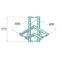 ALUTRUSS BISYSTEM PH-44 4-Weg Ecke horizontal