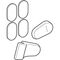 Geberit Sitzdeckelpuffer p z REN. COM WC-Sitz 572830/572810/57820