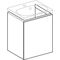 Geberit HWB-Unterschrank ACANTO 445x535x375mm La m sw Front Glas schwarz