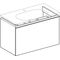 Geberit Waschtischunterschrank ACANTO 890x535x475mm La m lava Front Glas lava