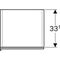Geberit Hochschrank ACANTO 380x1730x360mm La hgl we Front Glas weiß