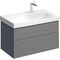 Geberit Waschtischunterschrank XENO² 880x530x462mm Siphonaus re La strukturie