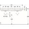 Geberit Doppelwaschtisch SMYLE Square 1200x480mm m Hahnloch mit Überlauf weiß