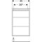 Geberit Hängeschrank iCon 450x700x150mm m 1 Tür we hochglanz/Griff