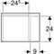 Geberit Seitenelement iCon 370x400x273mm weiß matt